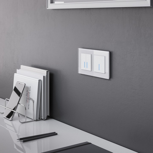 Выключатель сенсорый одноклавишный с подсветкой и функцией Wi-Fi, без рамки Werkel белый W4510601 фото 4