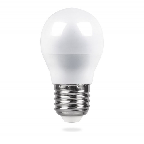 Лампа светодиодная LED 5вт Е27 теплый шар фото 2