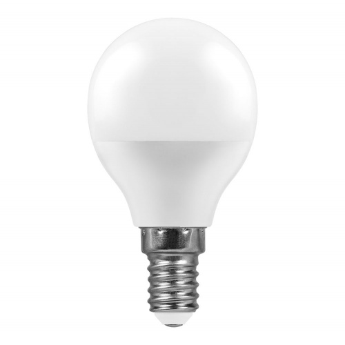 Лампа светодиодная LED 7вт Е14 теплый шар фото 2