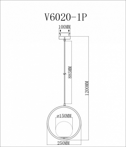 Подвесной светильник Moderli Barocco V6020-1P фото 2