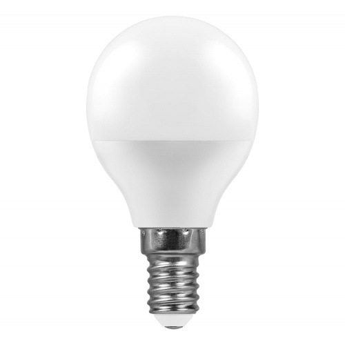Лампа светодиодная LED 7вт Е14 белый шар фото 2