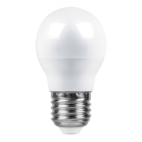 Лампа светодиодная LED 7вт Е27 белый шар фото 2