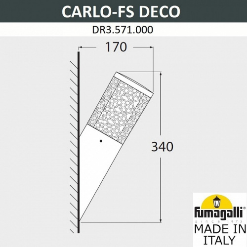 Светильник на штанге Fumagalli Carlo Deco DR3.571.000.WXU1L фото 2