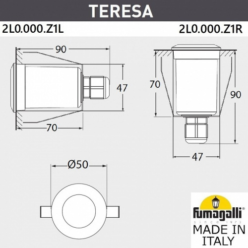 Встраиваемый светильник Fumagalli Teresa 2L0.000.000.AXZ1L фото 3