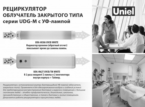 Бактерицидный светильник Uniel UDG-M UL-00007717 фото 3
