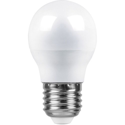 Лампа светодиодная LED 9вт Е27 теплый матовый шар фото 2