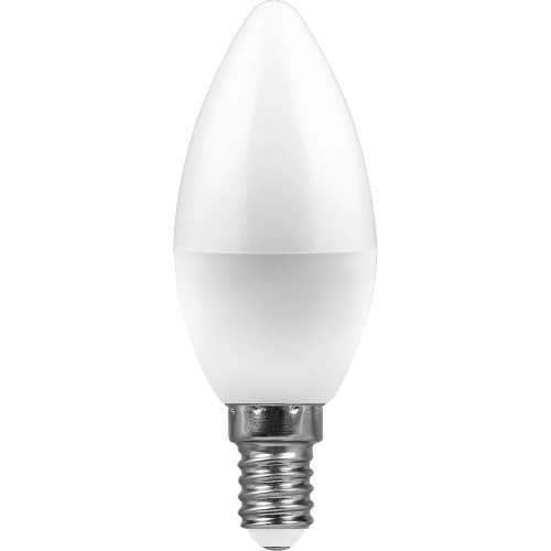 Лампа светодиодная LED 9вт Е14 белый матовая свеча фото 2