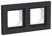 ATLASDESIGN AQUA 2-постовая РАМКА IP44, КАРБОН