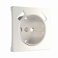 Накладка для розетки с заземлением и 2хUSB Werkel перламутровый рифленый WL13-USB-CP (перламутровый рифленый)