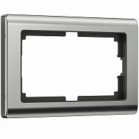 Рамка на 2 поста Werkel  WL02-Frame-01-DBL (глянцевый никель)