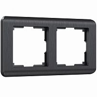 Рамка на 2 поста Werkel  WL12-Frame-02  (графит)