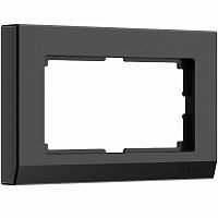Рамка на 2 поста Werkel  WL04-Frame-01-DBL-black  (черный)