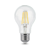 Лампа светодиодная филаментная LED 10 Вт 930 лм 2700К AC185-265В E27 А60 (груша) теплая  Black Filament Gauss